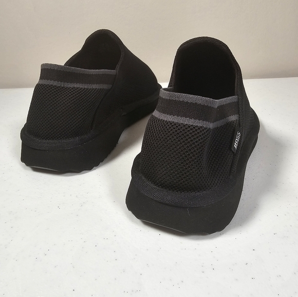 Hugo Boss Homium Slip-On Shoes Knitted Mules Comfort Flats Black Size Eur 41 NEW - Picture 6 of 13
